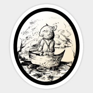 The river rat - Children's book inspired designs Sticker